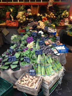 Borough market vegetables